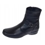 Ghete dama Marimea 39 din piele naturala cu fermoar imblanite GD156N2